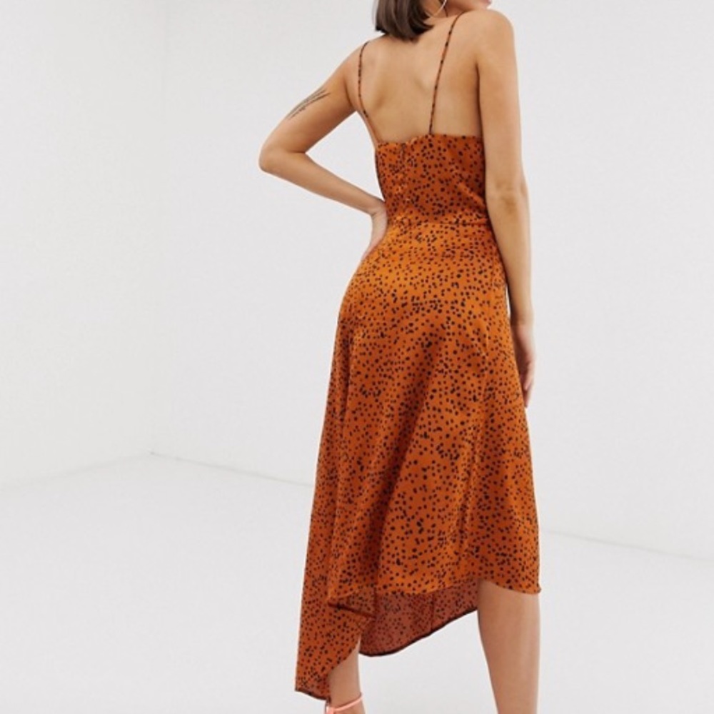 COWL NECK LEOPARD DRESS - Picture 6 of 11